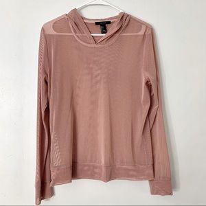 💜Mesh Top with hood